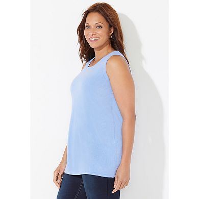 Catherines Women's Plus Size Cashmiracle; Shell