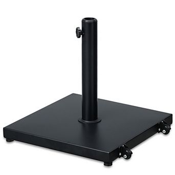 AOODOR 39 lb Outdoor Patio Umbrella Base, Heavy Duty Square Concrete Umbrella Stand