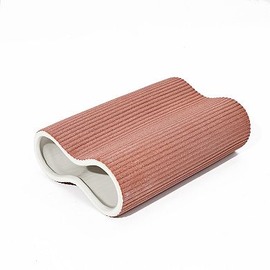 LuxenHome Brown Ceramic 9.65-inch Tall Vase