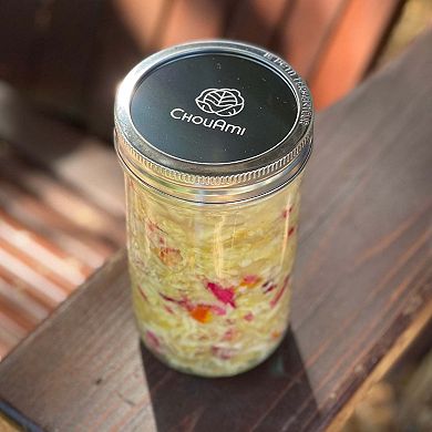 Le Parfait Familia Wiss Terrine French Glass Mason Jars With 2 Piece Lid - Canning Storage 32 fl oz