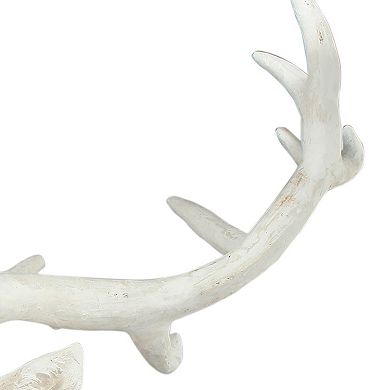 Magnesia Deer Head Wall Accent, White