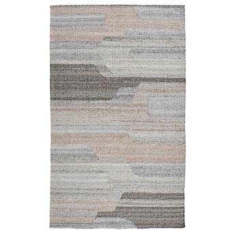 Yuz 2 X 3 Indoor Outdoor Small Area Rug With Beige Gray Abstract Tones