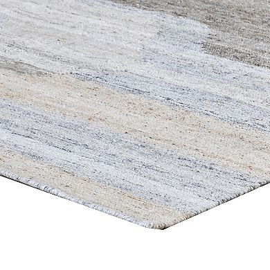 Yuz 2 X 3 Indoor Outdoor Small Area Rug With Beige Gray Abstract Tones