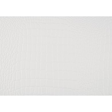 Teich 24 Inch Wood Nightstand, 2 Drawers, Textured Panels, Crisp White