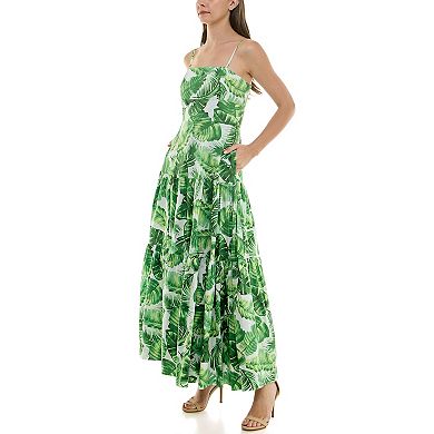 Women's Taylor Square Neck Tiered Maxi Dress