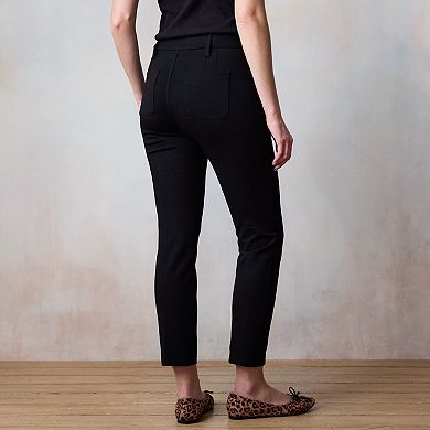 Women's LC Lauren Conrad High-Rise Skinny Ankle Ponte Pants