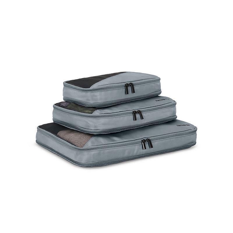 Samsonite 3-Piece Packing Cubes, Grey Blue