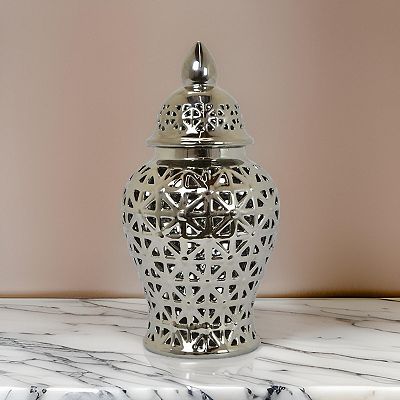 Silver hot ginger jar