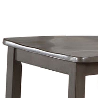 Kate 22 Inch Dining Side Chair Set Of 2, Wood, Slatted Backrest, Brown