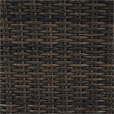 Soha 59 Inch Outdoor Multi Use Dining Table, Resin Wicker With Shelf, Brown