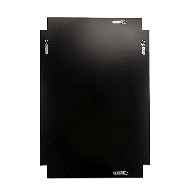 Accent Mirror With Intersected Beveled Frame, Silver