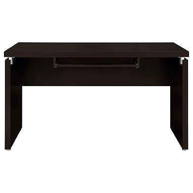 Niti 2 Piece Home Office L Desk With File Cabinet, Keyboard Tray Dark Brown