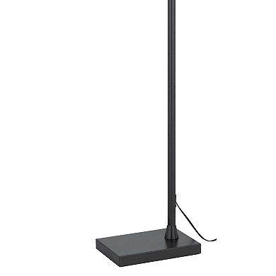 Kime 44-58 Inch Floor Lamp, Adjustable Height, Led, Charcoal Grey Finish