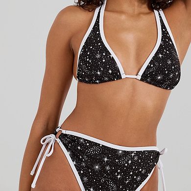 Juniors' Ninety-Nine° Tunneled Tall Triangle Bikini