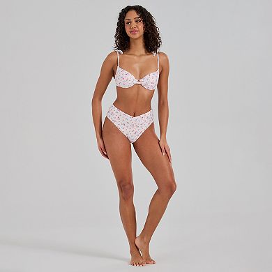 Juniors' Ninety-Nine° Twist Front Underwire Bikini
