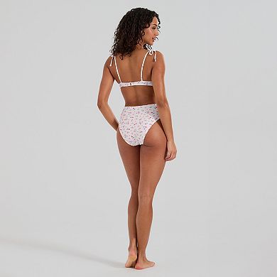 Juniors' Ninety-Nine° Twist Front Underwire Bikini