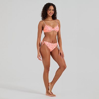 Juniors' Ninety-Nine° Microruffle Soft Cup Underwire Bikini Top