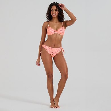 Juniors' Ninety-Nine° Microruffle Soft Cup Underwire Bikini Top