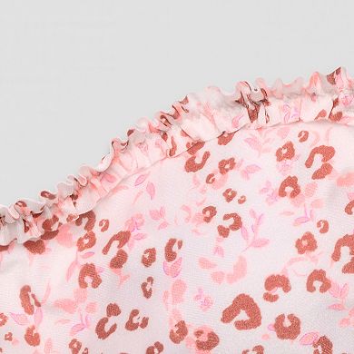 Juniors' Ninety-Nine° Microruffle Bandeau Bikini Top