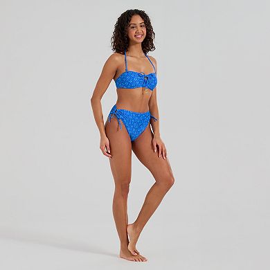 Juniors' Ninety-Nine° Tie Front Bandeau Bikini Top