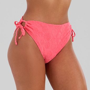 Juniors' Ninety-Nine° Floral Print Side-Tie Bikini Bottoms