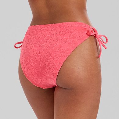 Juniors' Ninety-Nine° Floral Print Side-Tie Bikini Bottoms