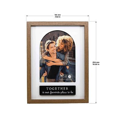 New View Gifts & Accessories Arched Mat Frame with Sentiment - 5" x 7"