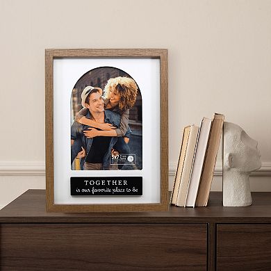 New View Gifts & Accessories Arched Mat Frame with Sentiment - 5" x 7"