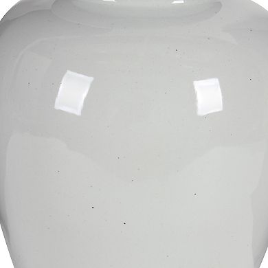 Ceramic Ginger Jar With Lid, Off White