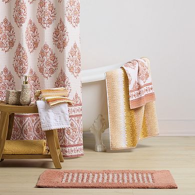 Caro Home Janine Printed Velour Hand Towel