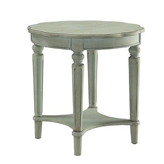 Fordon End Table, Antiqued Green