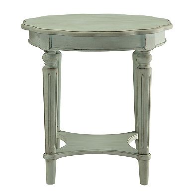 Fordon End Table, Antiqued Green