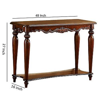 Bunbury Traditional Sofa Table, Cherry
