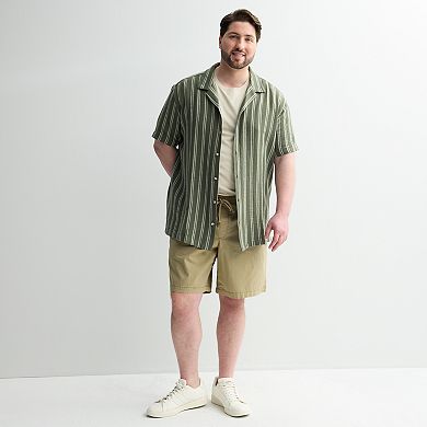Big & Tall Sonoma Goods For Life® Short Sleeve Vacation Button-Down Shirt