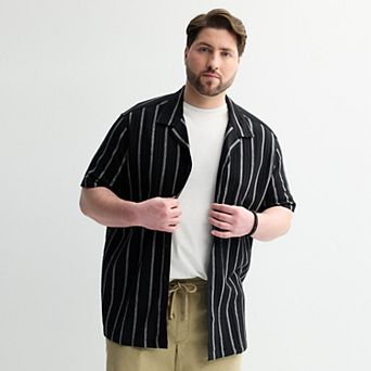 Big & Tall Sonoma Goods For Life® Short Sleeve Vacation Button-Down Shirt