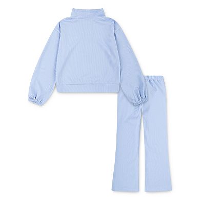 Girls 4-6x Nike 2-Piece Ribbed Quarter-Zip Top & Leggings Set