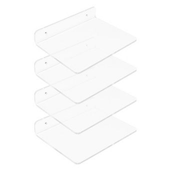 Clear Acrylic Floating Shelves Wall Storage Shelves For Room Wall Display Shelf