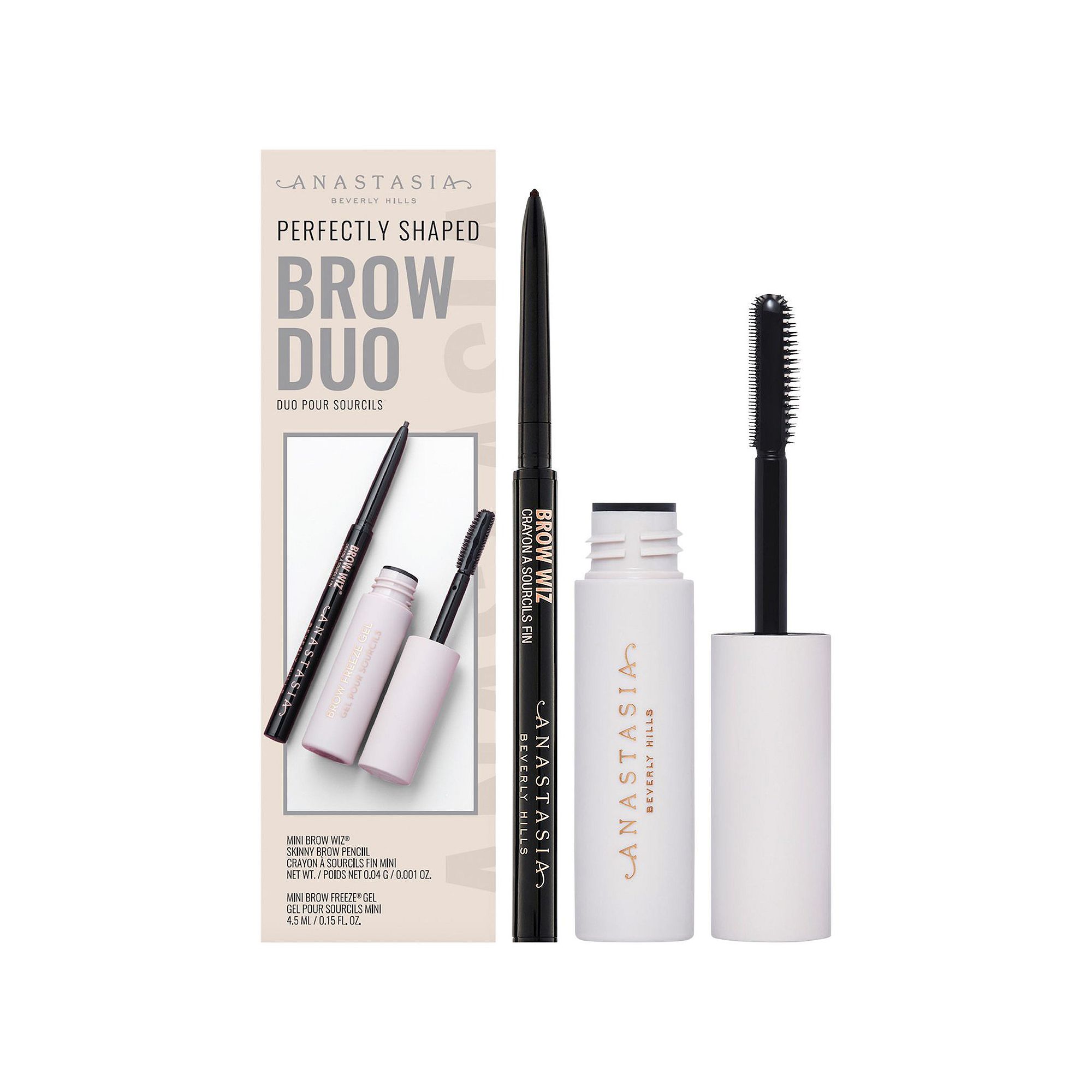 Anastasia Beverly Hills Mini Perfectly Shaped Brow Pencil and Gel Duo, Dark