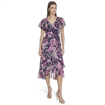Women's Harper Rose Flutter Sleeve Midi Dress
