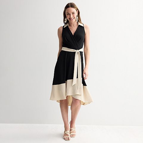 Женские платья Harper Women's Harper Rose Collared Colorblock Dress