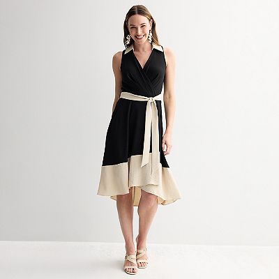 white christmas dresses CROCHET ALL DAY COLORBLOCK MINI DRESS – AKIRA