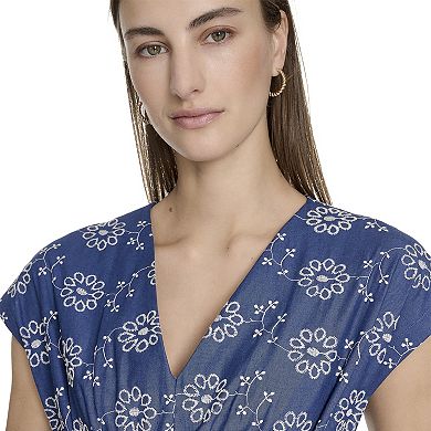 Women's Harper Rose Sleeveless Collared Fit & Flare Dress