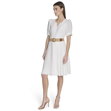 Women's La Nouvelle Renaissance Short Sleeve Belted Dress