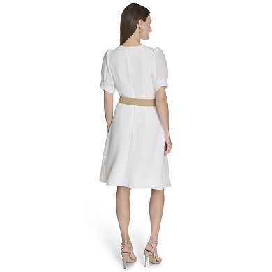 Women's La Nouvelle Renaissance Short Sleeve Belted Dress