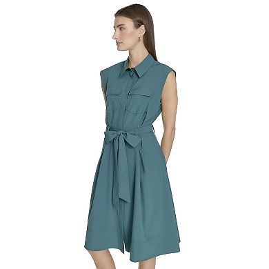Women's Andrew Marc Belted Shirt Dress