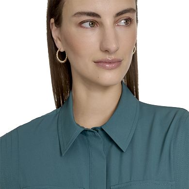 Women's Andrew Marc Belted Shirt Dress