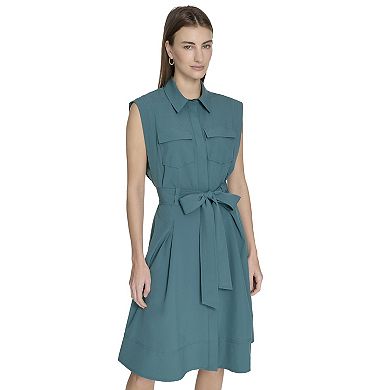 Women's Andrew Marc Belted Shirt Dress