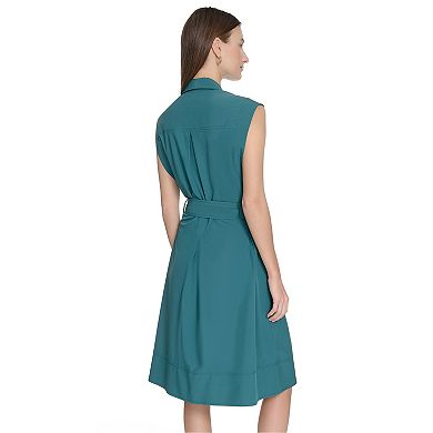 Women's Andrew Marc Belted Shirt Dress