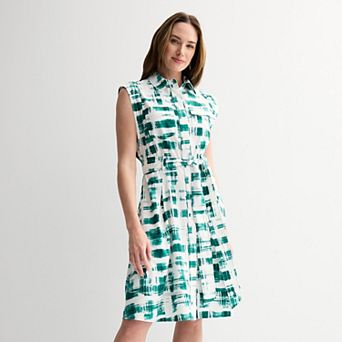 Women's Andrew Marc Belted Shirt Dress