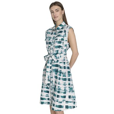 Women's Andrew Marc Belted Shirt Dress